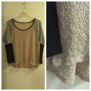 Unique Front and back sheer top blouse XL