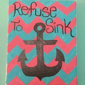 Hand painted picture.