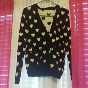 Heart button up cardigan