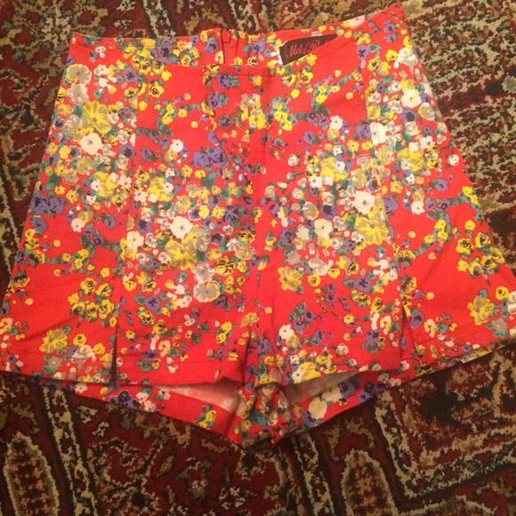 Motel Rocks high waisted floral shorts