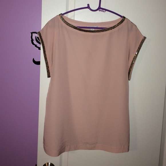 Beaded Blush Pink Top
