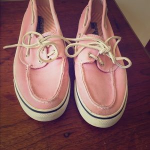 Fun Pink Sperry Boat Shoes