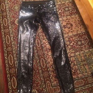 BLANK Denim NYC sequined jeans black sequins