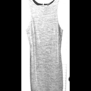 Shimmery gray halter dress