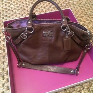 Coach medium brown leather purse