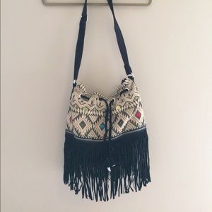 UO fringe bucket bag