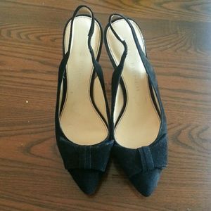 Suede sling backs