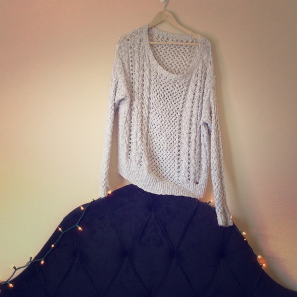 A&F slouchy loose knit sweater.