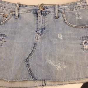 American eagle denim skirt