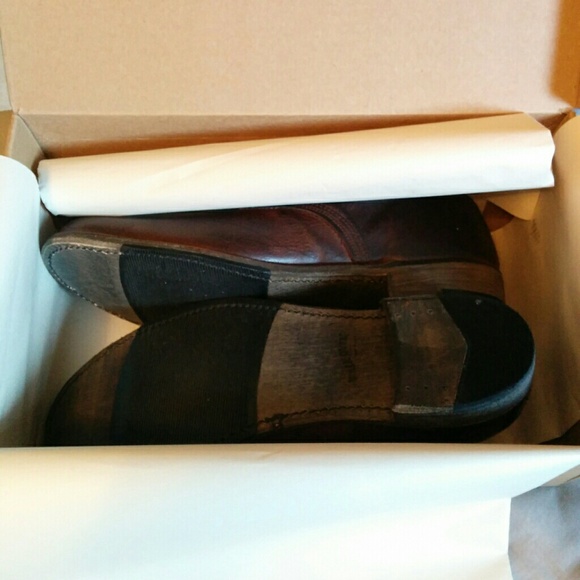 Vintage chocolate walk over shoes - Picture 3 of 3