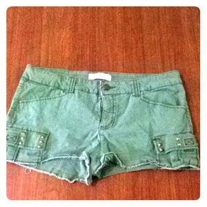 Forest green shorts