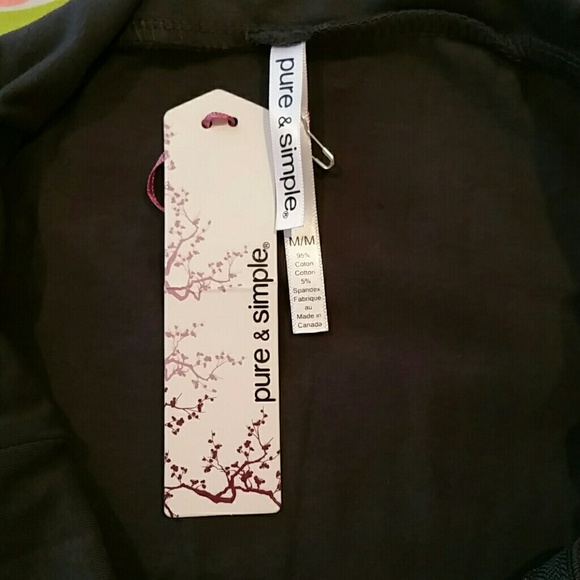 Pure & Simple Dark Gray Stretchy Zipper Skirt M - Picture 3 of 3