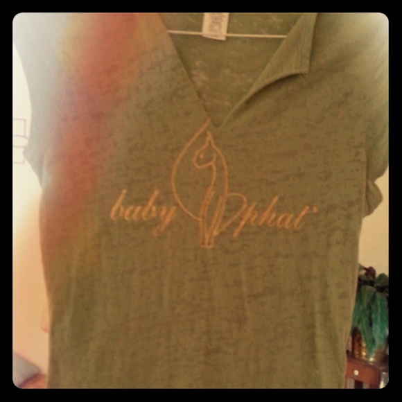 Green sheer Baby Phat Tee