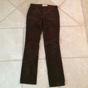 JCrew corduroy brown straight leg pants
