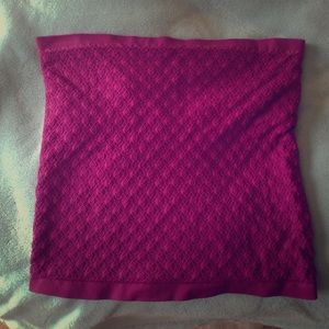 plum strapless free people top