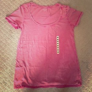 NEW simple pink scoop neck