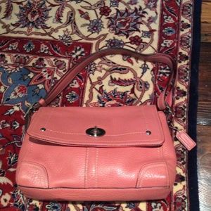 Pink Coach Shoulder Bag