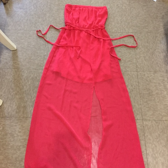 Pink maxi dress! Barely worn!