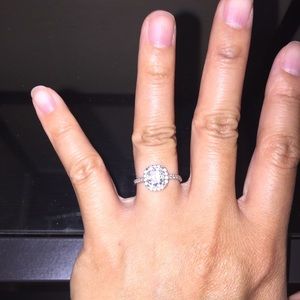 Beautiful lab created diamond ring