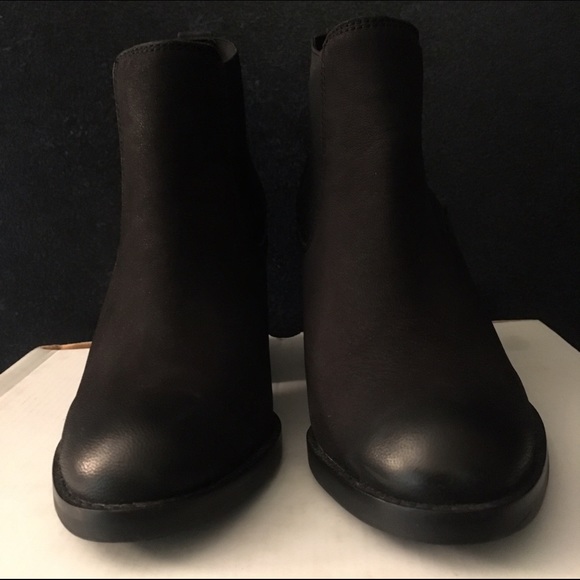 H&M black leather boots