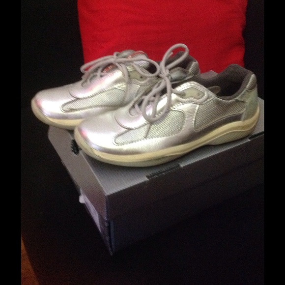 Prada sneakers/Silver