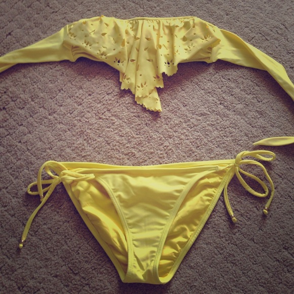 NEW yellow bathing suit!