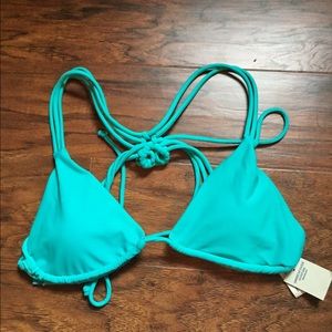 Light green halter bathing suit