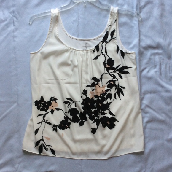 Cream color silk tank top from NY&Co