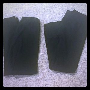 2 pairs of black leggings