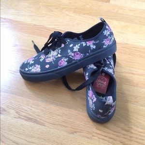 Faded glory floral sneakers