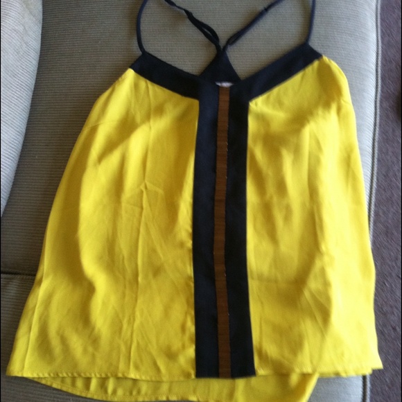 Yellow studded shirt