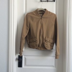 Tan bomber jacket