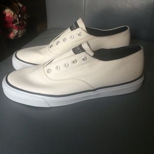 White Sperry sneakers