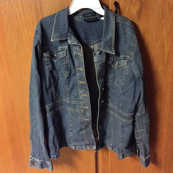 Blue jean stretch jacket