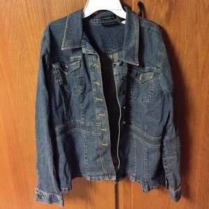 Blue jean stretch jacket
