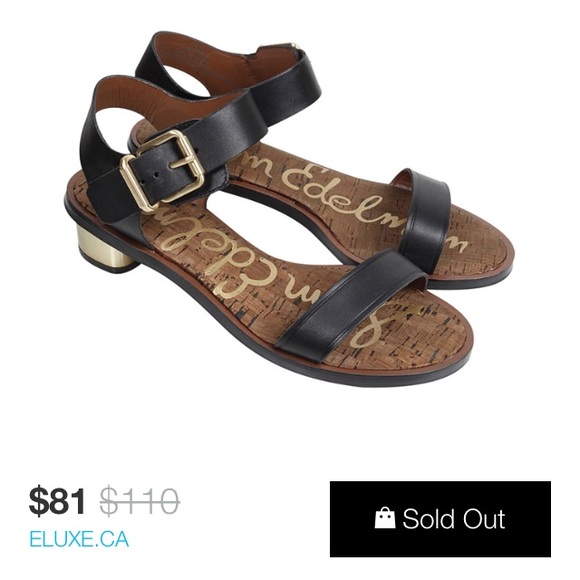 Sam Edelman Trina sandal in black leather - Picture 2 of 4