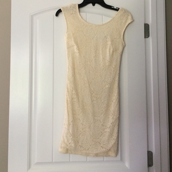 Cream lace dress