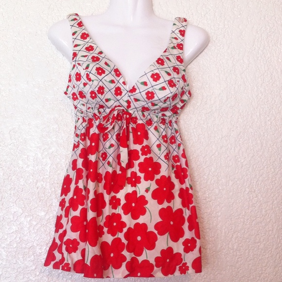 Vintage California Poppy Bikini Top