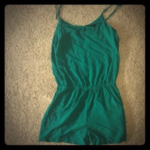 Emerald green romper