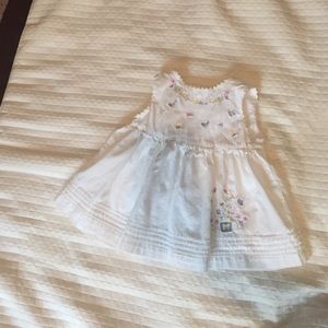 White spring/summer  infant sundress