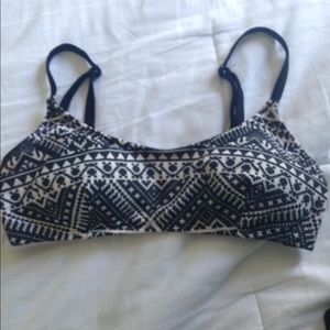 tribal print bikini top with adjustable straps!