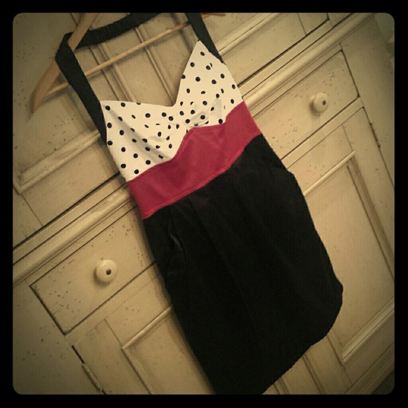 Halter little black dress