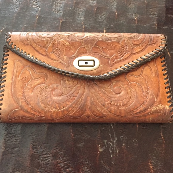 Vintage tooled wallet