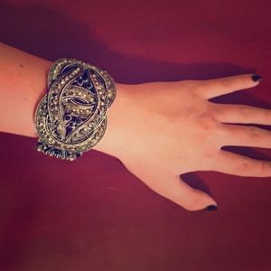 Black Jeweled cuff