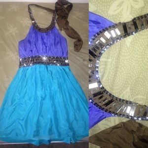 Adorable halter top sun dress