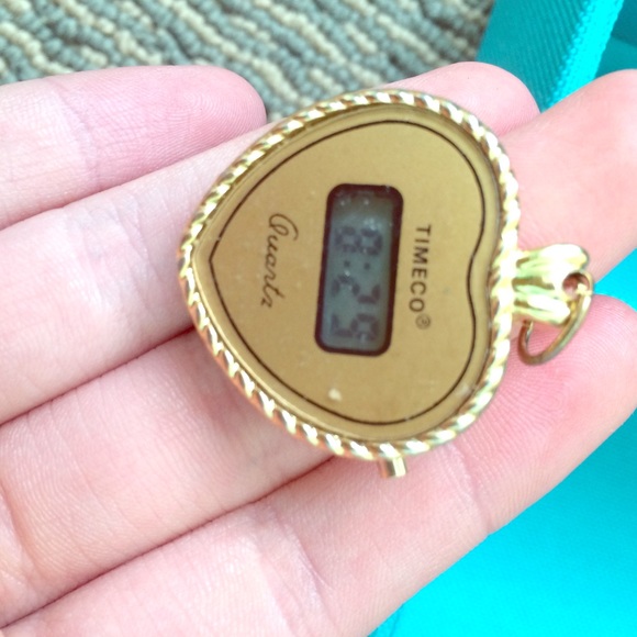 Heart Clock Charm