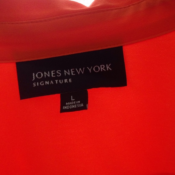 JNY Orange Blouse - Picture 2 of 4