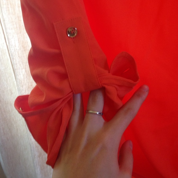 JNY Orange Blouse - Picture 3 of 4