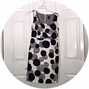 Black, White and Grey Ann Taylor Dress