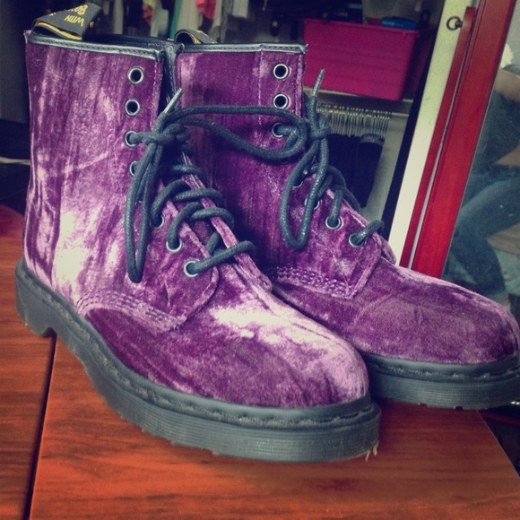 Dr. Martens Shoes - Velvet Dr. Martins, brand new